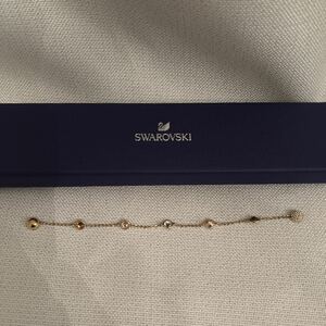 同送可　SWAROVSKI スワロフスキー　ブレスレット　マグネット　リミックス　イエローゴールド　アクセサリー　5479015