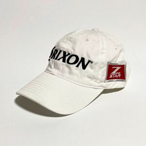 SRIXON ☆ ゴルフキャップ ホワイト コットン キャップ 帽子 白 フリー 55cm〜 ゴルフ スポーツ トレーニング 人気 スリクソン ■SHW170