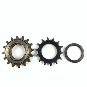 SHIMANO DURA-ACE/NJS 競輪用コグ / SUNTOUR製 ロックリング 14T / MAEDA製フリーギア まとめ3点セット＊現状品