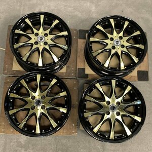 WORK SCHWERT ワーク シュバート ホイール 4本セット 17x7JJ PCD100 4穴 OFF+54○ジャンク品