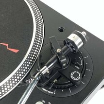 DENON デノン DP-DJ100 レコードプレーヤー DJ カートリッジ：SHURE/M44G搭載 EPアダプター スリップマット付き★現状品_画像4