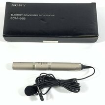 SONY ECM-66B ソニー コンデンサーマイク　ケース付き★現状品【TB】_画像1