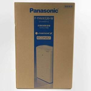 美品 Panasonic F-YHVX120-W パナソニック 衣類乾燥除湿器 ハイブリッド方式 クリスタルホワイト キャスター付き＊未開封品