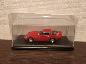 アシェット 1/43 アルファロメオ TZ 1964 国産名車コレクション ノレブ(ブリスター台紙切断あり)