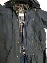 ビンテージ 美品 80's Barbour BURGHLEY C36/91CM フード付き バブアー バーレイ_画像4