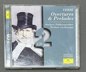 CD★【輸入盤】Verdi: Overtures & Preludes / Herbert von Karajan ベルリン・フィルハーモニー ヘルベルト・フォン・カラヤン【2CD】