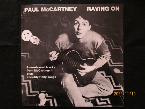 レア希少 Paul McCartney ポールマッカートニー RAVING ON McCartney Ⅱ Buddy Holly songs U.K. Sandwich Records Wings Linda Denny Lane