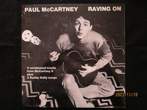 レア希少 Paul McCartney ポールマッカートニー RAVING ON McCartney Ⅱ Buddy Holly songs U.K. Sandwich Records Wings Linda Denny Lane