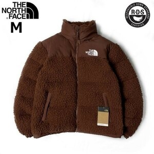 1円～!売切!【正規新品】THE NORTH FACE◆SHERPA NUPTSE JACKET ダウンジャケット ヌプシ モコモコ ロゴ刺繍 アウトドア(M)茶 190122-175