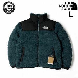 1円～!売切!【正規新品】THE NORTH FACE SHERPA NUPTSE JACKET ダウンジャケット ヌプシ モコモコ シェルパフリース ボア(L)緑 190122-175