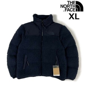 1円～!売切!【正規新品】THE NORTH FACE SHERPA NUPTSE JACKET ダウンジャケット ヌプシ モコモコ シェルパフリース ボア(XL)紺 190122-160