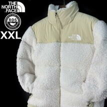 1円～!売切!【正規新品】THE NORTH FACE SHERPA NUPTSE JACKET ダウンジャケット ヌプシ モコモコ シェルパフリース(XXL)白 190122-175_画像3