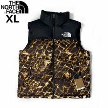 1円～!売切!【正規新品】THE NORTH FACE◆1996 RETRO NUPTSE VEST ダウンベスト ヌプシ US限定 2023最新 700フィル(XL)茶 総柄 190122-115_画像3