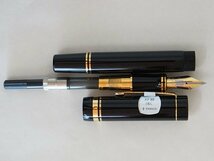 2108【PARKER パーカー 万年筆 デュオフォールド XF 細 18K 750 81 ブラック 箱入り 未使用品】 筆記用具_画像3