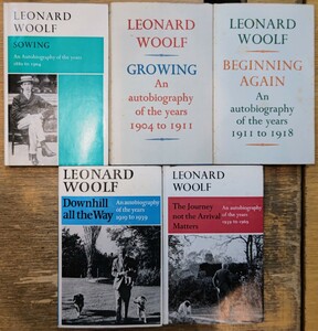 y1107-1. An autobiography of the years Leonard woolf /レナード・ウルフ/英米文学/自伝/伝記/洋書/ディスプレイ/ヴァージニア・ウルフ