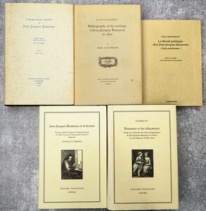 y1115-11.ジャン=ジャック・ルソーまとめ/哲学/思想/フランス/ Jean-Jacques Rousseau /洋書/ディスプレイ/政治/啓蒙主義/