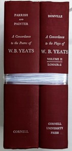 y1111-21. A Concordance to the Poems of W.B. YEATS /イェイツ/洋書/ディスプレイ/ハードカバー/アンティーク/赤茶色/アイルランド文学/