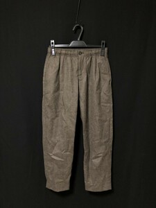 美品◆定価 ¥18,700◆UNITED ARROWS ユナイテッドアローズ【フランネル オールギャザー 1Pイージーパンツ】ウールパンツ S