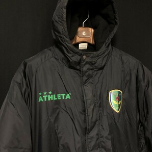 防寒◆ATHLETA アスレタ FC FC PHOENIX ベンチコート S ブラックの画像2