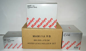 新品セット Mamiya RB67 Pro SD +フィルムホルダー HA701 + KL 4/65Lレンズ + Sektor 100-200mmズームレンズ