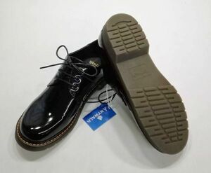 B товар для мужчин и женщин платье обувь 24.5cm post man обувь casual бизнес обувь эмаль 3 отверстие широкий женский мужской aw_20112