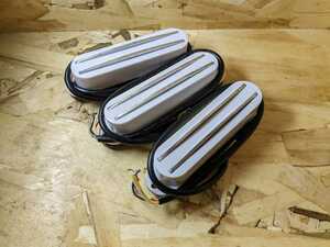  double blade type Humbucker pick up ×3 cover do white 