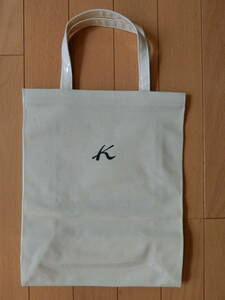 新品 キタムラ Kitamura A4対応 ショッピングバッグ トートバッグ 内ポケット きなり クリーム色 白 アイボリー ビニール 防水 エコバッグ