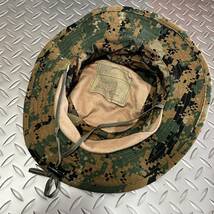 米軍放出品　海兵隊 米軍実物 USMC ウッドランドマーパット ブーニーハット キャンプ MEDIUM (INV RA63)_画像5