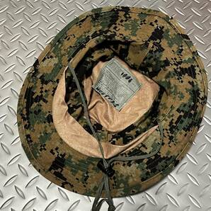 米軍放出品 海兵隊 米軍実物 USMC ウッドランドマーパット ブーニーハット キャンプ LARGE(INV RS79)の画像4