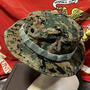 米軍放出品 海兵隊 米軍実物 USMC ウッドランドマーパット ブーニーハット キャンプ LARGE(INV RS79)の画像2