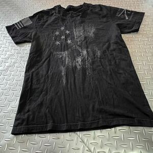 US 米軍放出品　Tシャツアンダーシャツ　SMALL BLACK OD ランニング　おしゃれ(INV ZA105)
