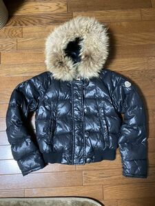 モンクレール MONCLER ジャケット ダウン 0 xs 1円出品ブラック フード