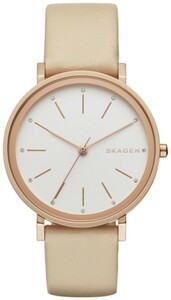 SKAGEN スカーゲン Hald ローズゴールド SKW2489 rosegold ベージュレザーベルト レディース 腕時計