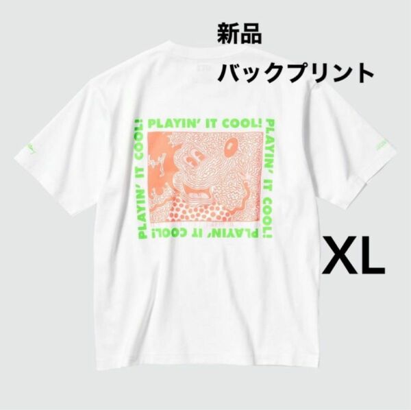 新品　ユニクロ　キースヘリング　Tシャツ　ミッキーマウス　 XL ⑧