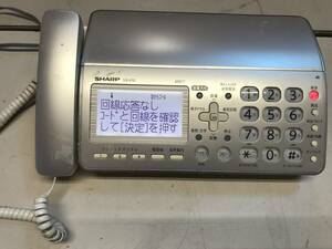 ◎ヤYS2912★SHARP シャープ UX-610CL-N デジタルコードレスファクシミリ　通電のみ　現状品　ECM