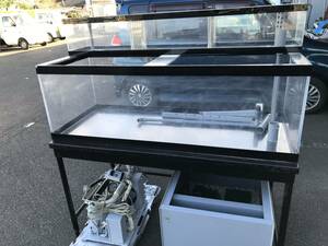 YS2939* Miyazaki departure * direct pick up welcome * business use large acrylic fiber aquarium set (150.×60. height under 50. on 75cm* pcs height 82.) pump ... aquarium pcs. set 