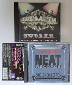 NWOBHM CD 2枚 METAL RARITIES VOLUME 1 THE ESSENTIAL NEAT RECORDS SINGLES COLLECTION ニート MYTHRA WHITE SPIRIT VENOM N.W.O.B.H.M