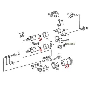 ベンツ W124 燃料ポンプ＆燃料フィルター 0020918801 220E260E280E300E320E400E220TE230TE300TE320TE300CE320CE E220E280E300E320E400E500の画像2