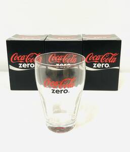 非売品　新品箱入り　Coca-Cola ZERO　コカ・コーラ　ゼロ　オリジナルグラス　３個セット　ノベルティ