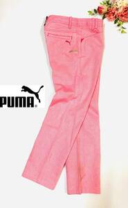 puma sport lifestyle Puma PUMAGOLF в клетку брюки Golf одежда Pink Lady -sO