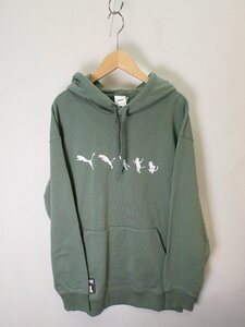 リップンディップ　RIPNDIP×プーマ　プルオーバー　パーカー【M's(大き目S)/１万円/グリーン/新品・タグ】e3A0