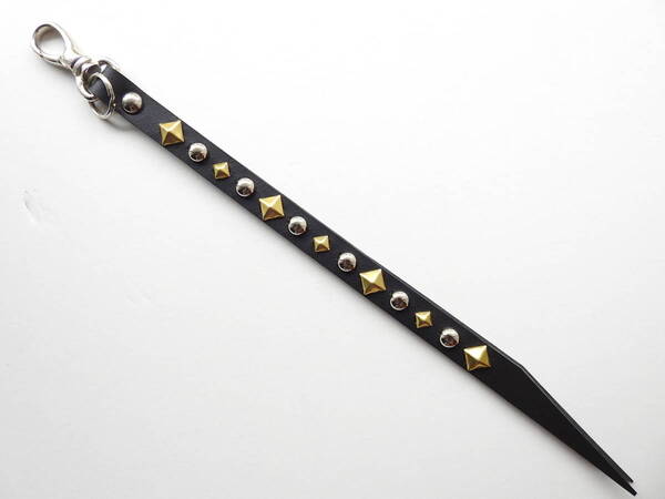 30cm◯◇テンペスティマイネレザーキャリー風スタッズワークキーホルダーストラップ