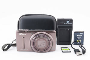 ★極美品★　NIKON COOLPIX S9500 ニコン　デジタルカメラ　バッテリー、充電器、ケース、SDカード付