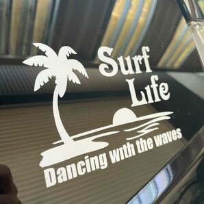 Surf Lifeステッカー！サーファー サーフィン ハワイアン 南国 夕日 湘南 カッティングステッカー ハワイ グアム 波乗り 茅ヶ崎の画像5