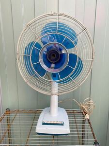 【ジャンク】希少 KAWASAKI カワサキ 扇風機 91-110 AC ELECTRIC FAN 35cm 昭和 レトロ アンティーク　動作品　現状渡し