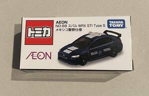 新品未開封 トミカ イオン限定 NO.68 スバル WRX STI Type S メキシコ警察仕様 a