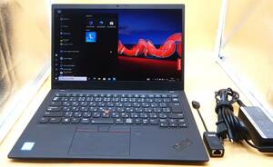 液晶キズ有 ThinkPad X1 Carbon 7th 2019 Core i5-8265U 無線WAN（LTE）/SSD(NVMe)256GB/8GB 指紋/HDMI/Bluetooth win10Pro 管461-68