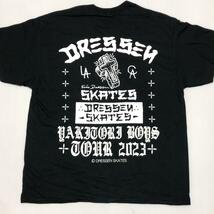 ◎限定品【DRESSEN SKATES】Tシャツ Black：XL ツアーステッカー付！エリックドレッセン Tee ロサンゼルス スケボー skater スケート_画像1