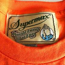 ◎【SUPERMAX HARDWARE】size:Ｌ ポケットTシャツ Orange スーパーマックス ステッカー付/ロサンゼルス hardcore チカーノ Lowrider_画像5