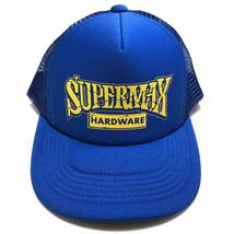 ◎SUPERMAX HARDWARE スーパーマックス ステッカー付 トラッカー ブルーCAP ロサンゼルス hardcore Streetbrand チカーノ Lowrider #6_画像3